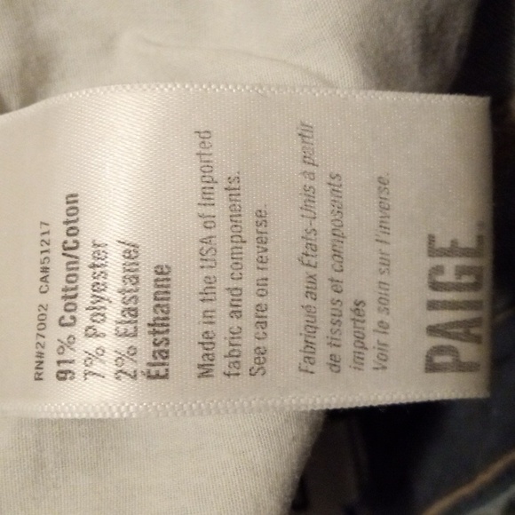 PAIGE Skyline Ankle Peg Jeans 27 - Picture 11 of 13